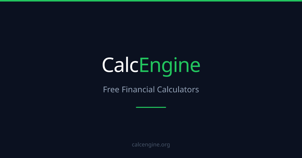 Free Financial Calculators | CalcEngine